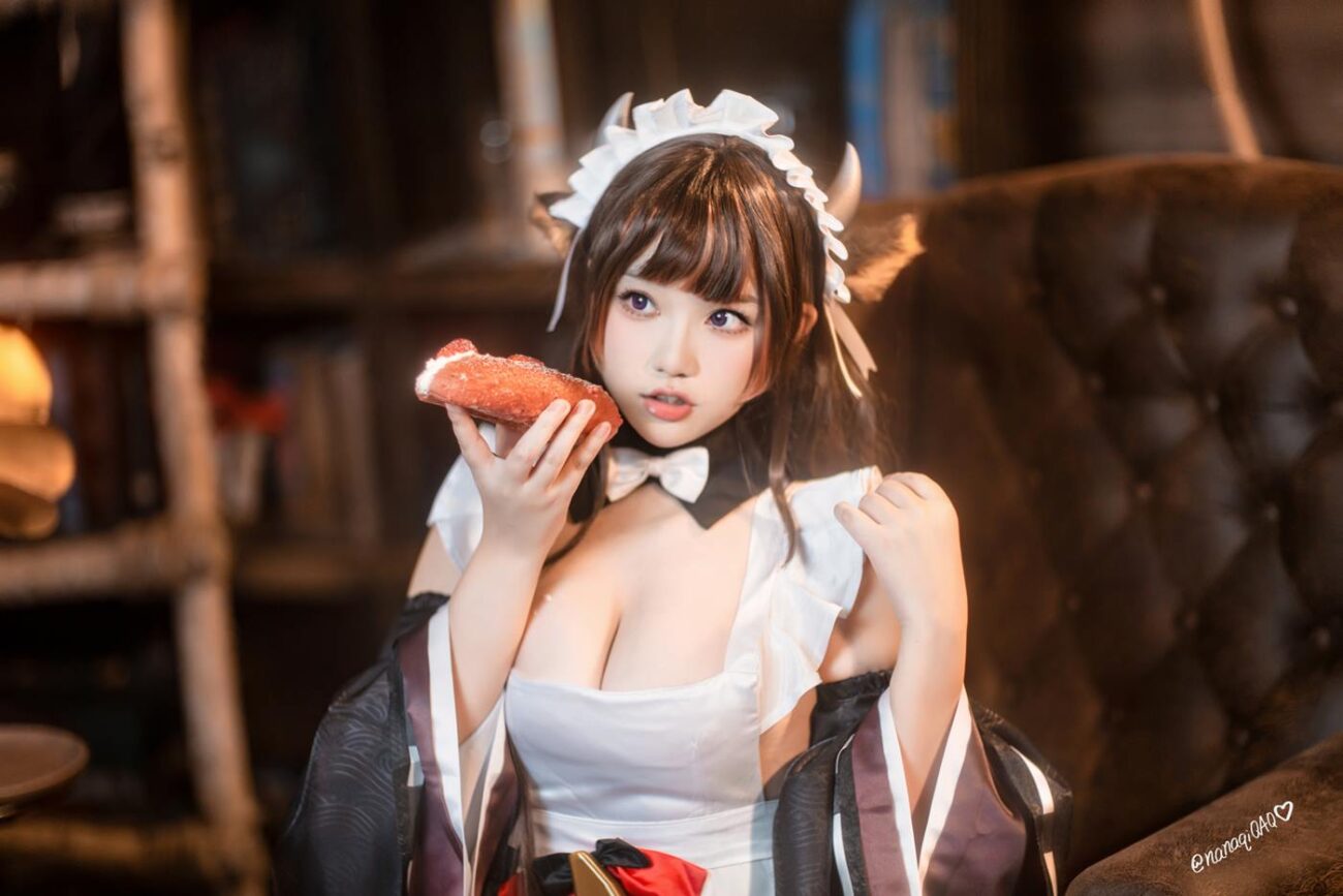 七七娜娜子 – 牛牛女仆[22P]-Cosplay论坛-在线美图-集图萌